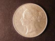 London Coins : A124 : Lot 450 : Halfcrown 1881 ESC 707 Davies 591 dies 5D Lustrous UNC with reflective fields