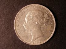 London Coins : A124 : Lot 453 : Halfcrown 1884 ESC 712 UNC