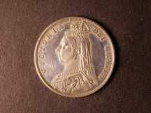 London Coins : A124 : Lot 457 : Halfcrown 1887 Jubilee Head Proof ESC 720 nFDC retaining much brilliance