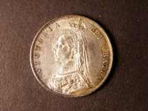 London Coins : A124 : Lot 460 : Halfcrown 1888 ESC 721 UNC and nicely toned