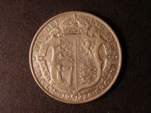 London Coins : A124 : Lot 498 : Halfcrown 1927 New Reverse Proof ESC 775 nFDC with a couple of tone spots on the rims