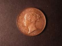 London Coins : A124 : Lot 510 : Halfpenny 1841 Peck 1524 UNC the obverse with almost full lustre, the reverse toned