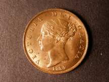 London Coins : A124 : Lot 524 : Halfpenny 1854 Peck 1542 UNC with about 80% lustre