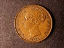 London Coins : A124 : Lot 529 : Halfpenny 1858 8 over 6 Peck 1547 NEF with some tone spots
