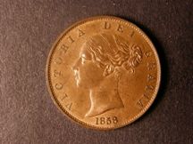 London Coins : A124 : Lot 530 : Halfpenny 1858 8 over 7 Peck 1548 Lustrous UNC/AU