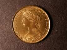 London Coins : A124 : Lot 538 : Halfpenny 1860 Toothed Border Freeman 266 dies 4+B UNC with approximately 85% lustre and rare as...