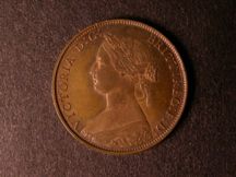 London Coins : A124 : Lot 542 : Halfpenny 1861 Copper Proof Freeman 281 dies 7+F nFDC with traces of lustre