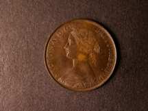 London Coins : A124 : Lot 551 : Halfpenny 1861 Freeman 279 dies 7+F UNC nicely toned with traces of lustre