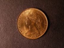 London Coins : A124 : Lot 553 : Halfpenny 1861 Freeman 282 dies 7+G UNC with good lustre