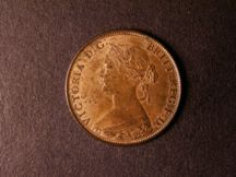 London Coins : A124 : Lot 560 : Halfpenny 1863 with Large upper section to 3 Freeman 292 dies 7+G Lustrous UNC with some flaws in th...