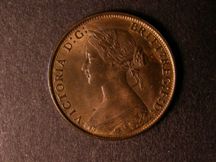 London Coins : A124 : Lot 564 : Halfpenny 1865 Freeman 296 dies 7+G Lustrous UNC 