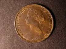 London Coins : A124 : Lot 579 : Halfpenny 1874 Freeman 317 dies 9+K NEF with lustre, Rare