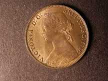 London Coins : A124 : Lot 580 : Halfpenny 1874H Freeman 318 Dies 10+J Lustrous UNC with a small verdigris spot on the front of the t...