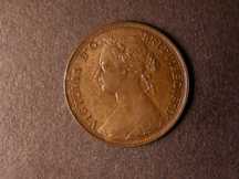 London Coins : A124 : Lot 589 : Halfpenny 1877 Freeman 330 dies 13+J AU/UNC the reverse with streaky toning