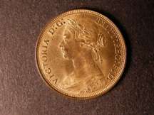 London Coins : A124 : Lot 595 : Halfpenny 1879 Freeman 339 dies 15+O UNC with almost full lustre
