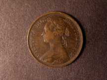 London Coins : A124 : Lot 597 : Halfpenny 1880 Freeman 341A dies 15*+P NVF and scarce