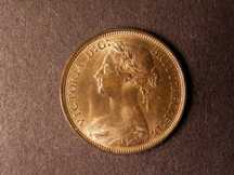 London Coins : A124 : Lot 600 : Halfpenny 1881H Freeman 344 dies 16+Q Lustrous UNC