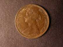 London Coins : A124 : Lot 602 : Halfpenny 1883 Freeman 348 dies 15+S VF scarce