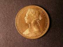 London Coins : A124 : Lot 606 : Halfpenny 1887 Bronze Proof Freeman 358A dies 17+S Lustrous nFDC with some contact marks, Very R...