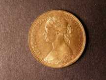 London Coins : A124 : Lot 609 : Halfpenny 1889 9 over 8 Freeman 361 UNC with a few surface marks in proof-like and reflective fields