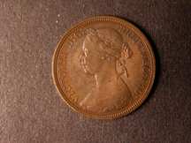London Coins : A124 : Lot 612 : Halfpenny 1891 Bronze Proof Freeman 365 dies 17+S Toned UNC