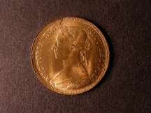 London Coins : A124 : Lot 613 : Halfpenny 1891 Freeman 364 dies 17+S UNC with almost full lustre, a few small tone spots barely ...