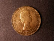 London Coins : A124 : Lot 629 : Halfpenny 1958 Bronze Proof Freeman 482 dies 3+G nFDC with some toning
