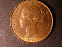 London Coins : A124 : Lot 650 : Penny 1848 Peck 1496 unaltered date UNC with lustre, Ex-Andrew Wayne collection London Coin Auct...