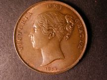 London Coins : A124 : Lot 653 : Penny 1851 DEF Far Colon Peck 1493 UNC/AU with traces of lustre