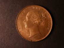 London Coins : A124 : Lot 656 : Penny 1853 Ornamental Trident with last Colon slightly nearer to DEF Peck 1503 lustrous UNC with a f...