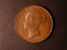 London Coins : A124 : Lot 665 : Penny 1857 Ornamental Trident Peck 1513 GEF with traces of lustre