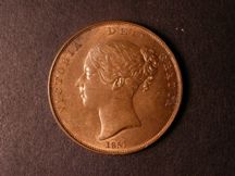 London Coins : A124 : Lot 667 : Penny 1857 Plain Trident Peck 1514 Lustrous UNC
