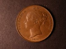 London Coins : A124 : Lot 673 : Penny 1859 Large Date Peck 1519 UNC with traces of lustre and light cabinet friction on the reverse
