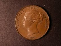 London Coins : A124 : Lot 675 : Penny 1859 Small Date unlisted separately by Peck much the rarer of the two currency types for this ...