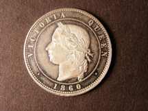 London Coins : A124 : Lot 680 : Penny 1860 Pattern by Moore in Antimony Obverse 2 Peck 2104, Freeman 830 (R18) nFDC with a few t...