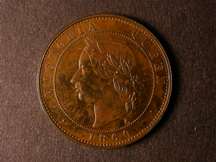 London Coins : A124 : Lot 683 : Penny 1860 Pattern by Moore in Copper Obverse 2 Freeman 831 Obverse VICTORIA QUEEN 1860 Reverse GREA...