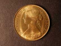 London Coins : A124 : Lot 696 : Penny 1861 Freeman 22 dies 4+D UNC with almost full lustre