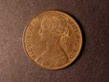 London Coins : A124 : Lot 706 : Penny 1865 Freeman 50 dies 6+G A/UNC with traces of lustre and a few small edge nicks