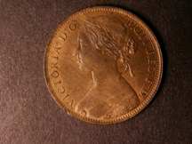 London Coins : A124 : Lot 707 : Penny 1866 Freeman 52 dies 6+G UNC the obverse toned with some lustre, the reverse with almost f...