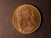 London Coins : A124 : Lot 730 : Penny 1874H Freeman 68 dies 6+H UNC nicely toned with about 20% lustre, very rare in this gr...