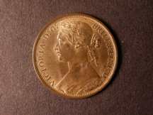 London Coins : A124 : Lot 731 : Penny 1874H Freeman 71 dies 7+G lustrous GEF with a few tone spots