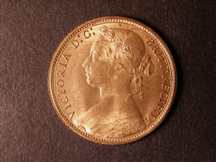 London Coins : A124 : Lot 742 : Penny 1877 Freeman 91 dies 8+J UNC with almost full lustre