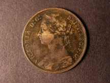 London Coins : A124 : Lot 744 : Penny 1879 Close Date Freeman 98 dies 9+K GF with toning, rare