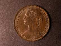 London Coins : A124 : Lot 745 : Penny 1879 Freeman 96 dies 8+J A/UNC with a few light surface marks and a corrosion spot on the rim ...