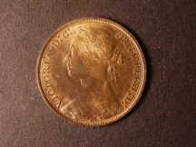 London Coins : A124 : Lot 747 : Penny 1879 Freeman 97 dies 9+J UNC with streaky lustre