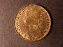 London Coins : A124 : Lot 749 : Penny 1880 Freeman 99 dies 9+J UNC with about 60% lustre