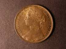 London Coins : A124 : Lot 750 : Penny 1881 Freeman 102 dies 9+J A/UNC with a small metal flaw on Britannia