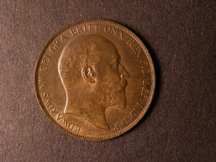 London Coins : A124 : Lot 797 : Penny 1902 Low Tide Freeman 156 dies 1+A EF toned
