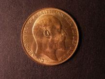 London Coins : A124 : Lot 807 : Penny 1905 Freeman 161 dies 1+C UNC with very good, slightly streaky lustre
