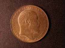London Coins : A124 : Lot 814 : Penny 1909 Freeman 168 dies 2+D UNC with good lustre